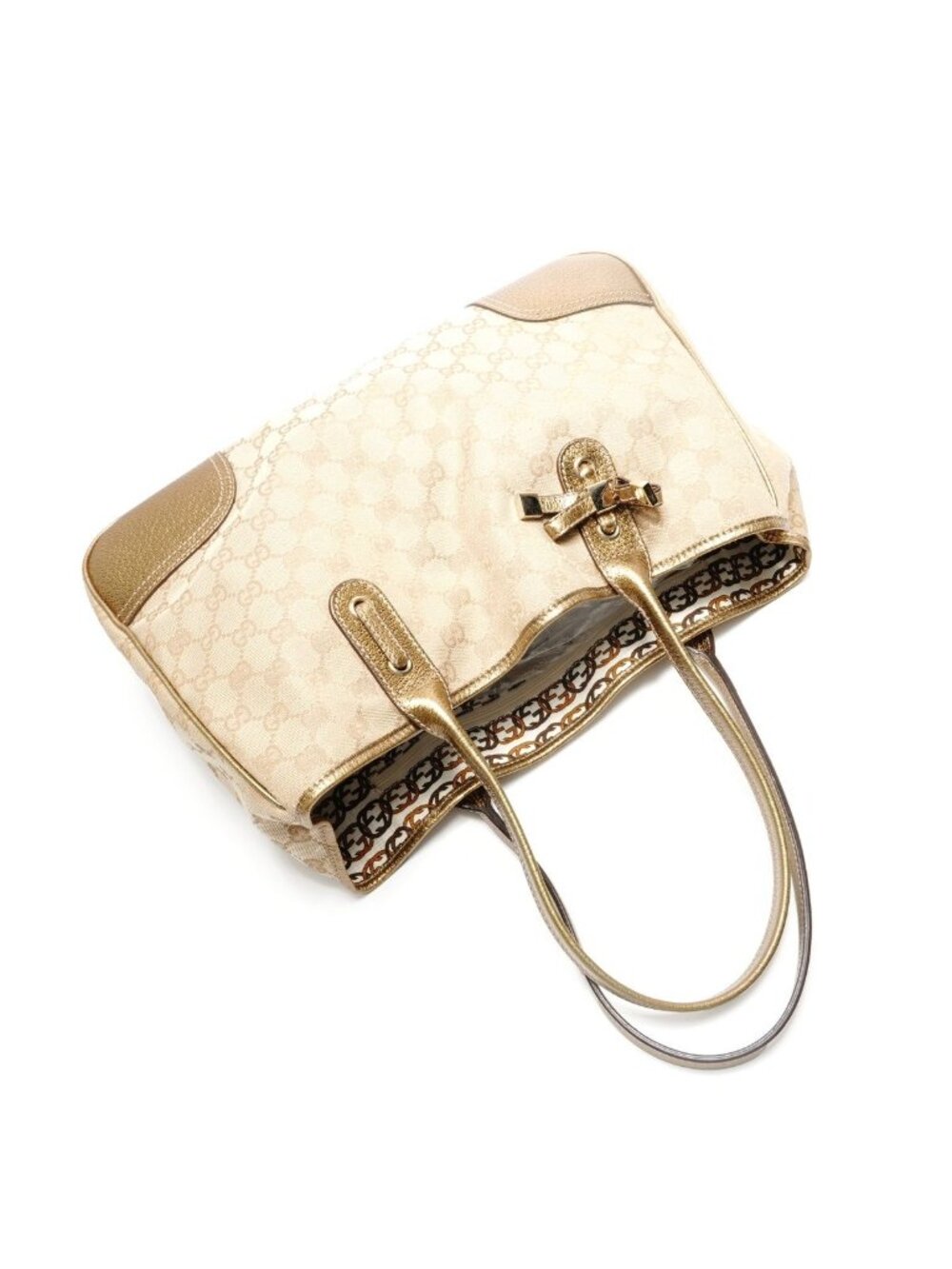 Gucci Tote GG Canvas Gold - Picture 8 of 10